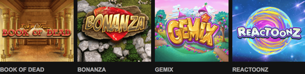 Videoslots pelivalikoima